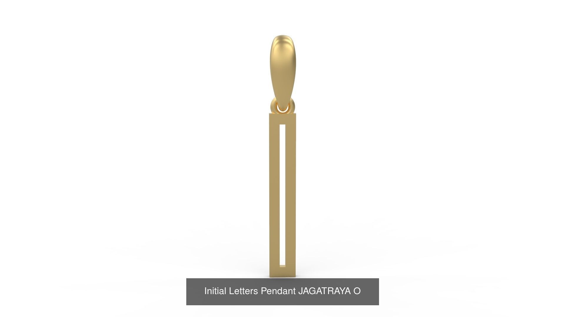 Initial Letters Pendant Alphabets JAGATRAYA 3D Model Collection_17