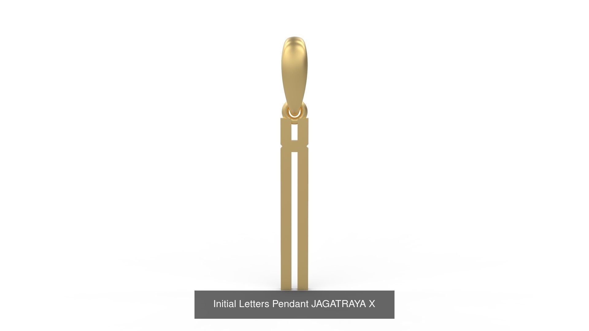 Initial Letters Pendant Alphabets JAGATRAYA 3D Model Collection_26