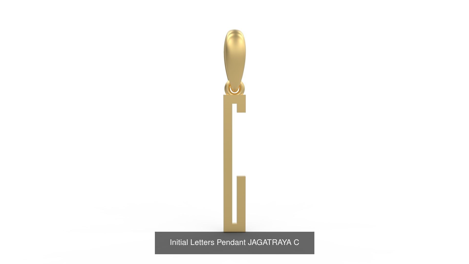 Initial Letters Pendant Alphabets JAGATRAYA 3D Model Collection_5