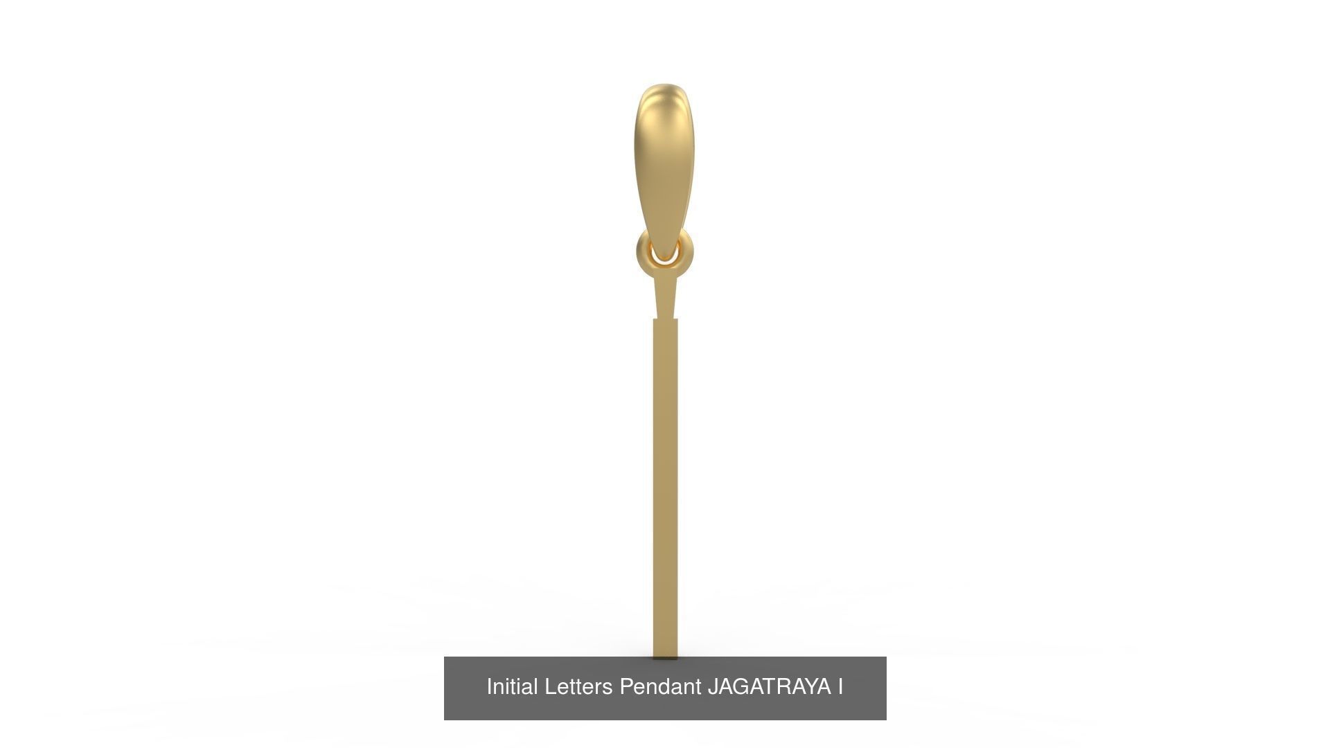 Initial Letters Pendant Alphabets JAGATRAYA 3D Model Collection_11