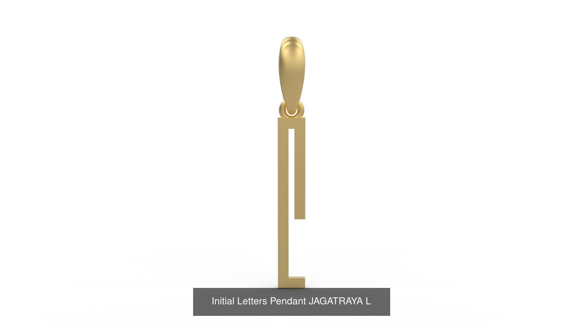 Initial Letters Pendant Alphabets JAGATRAYA 3D Model Collection_14