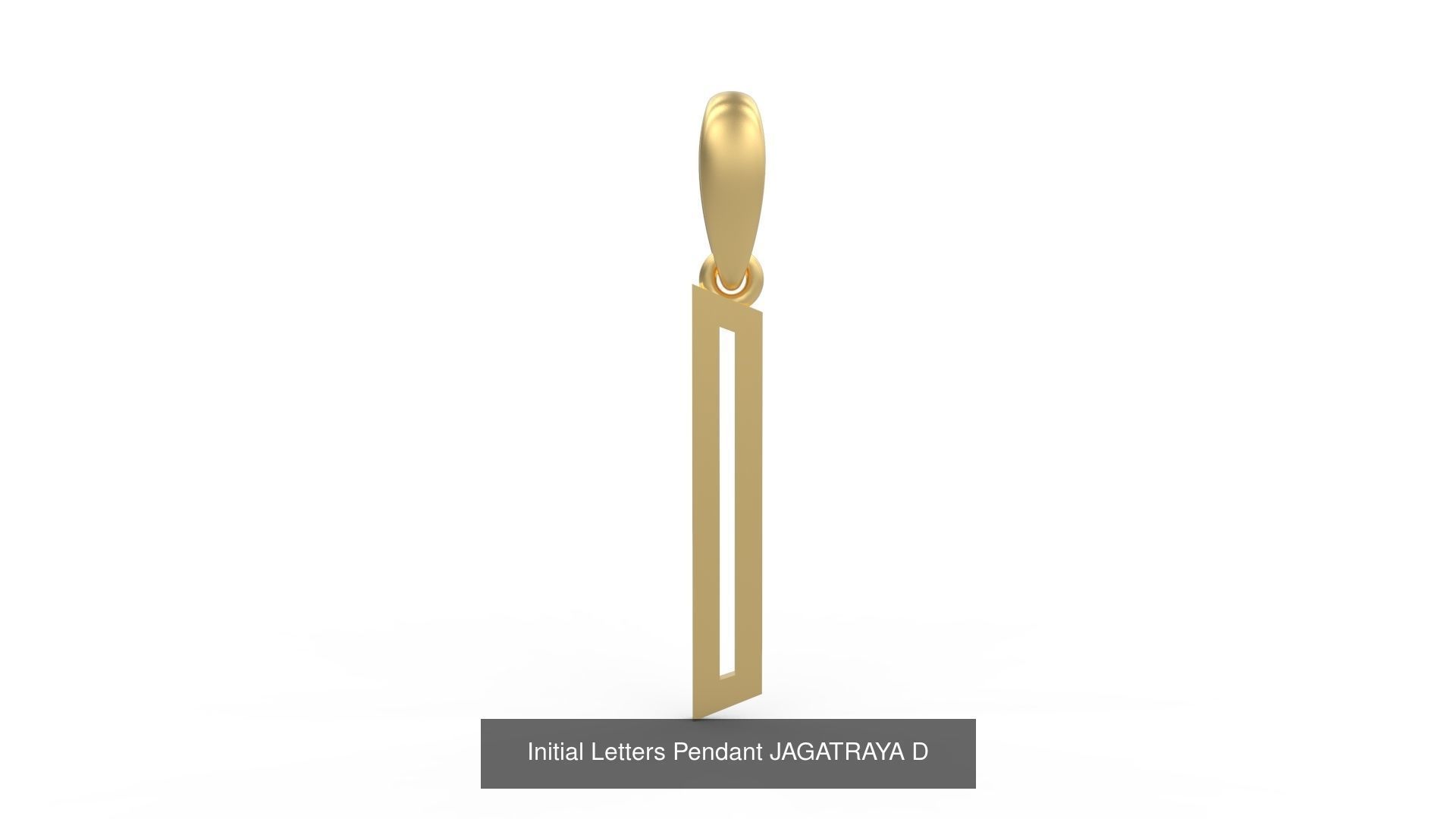 Initial Letters Pendant Alphabets JAGATRAYA 3D Model Collection_6