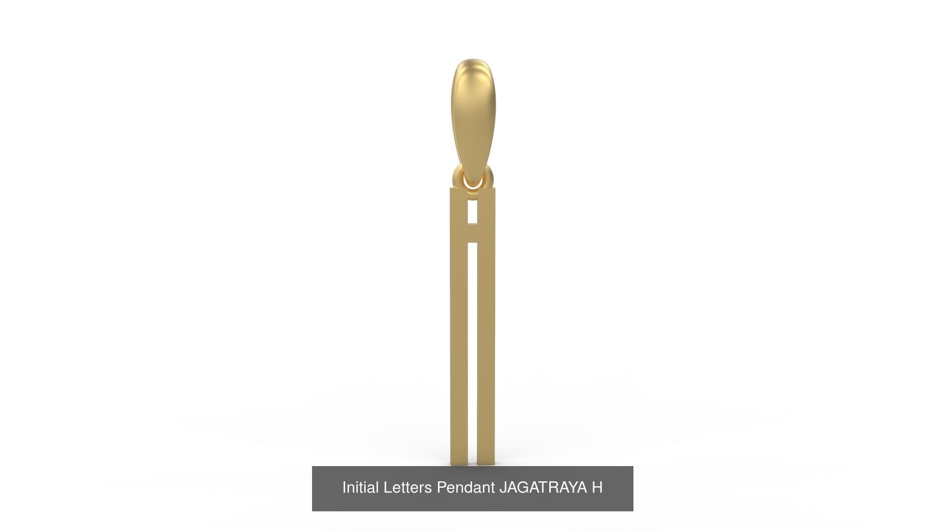 Initial Letters Pendant Alphabets JAGATRAYA 3D Model Collection_10