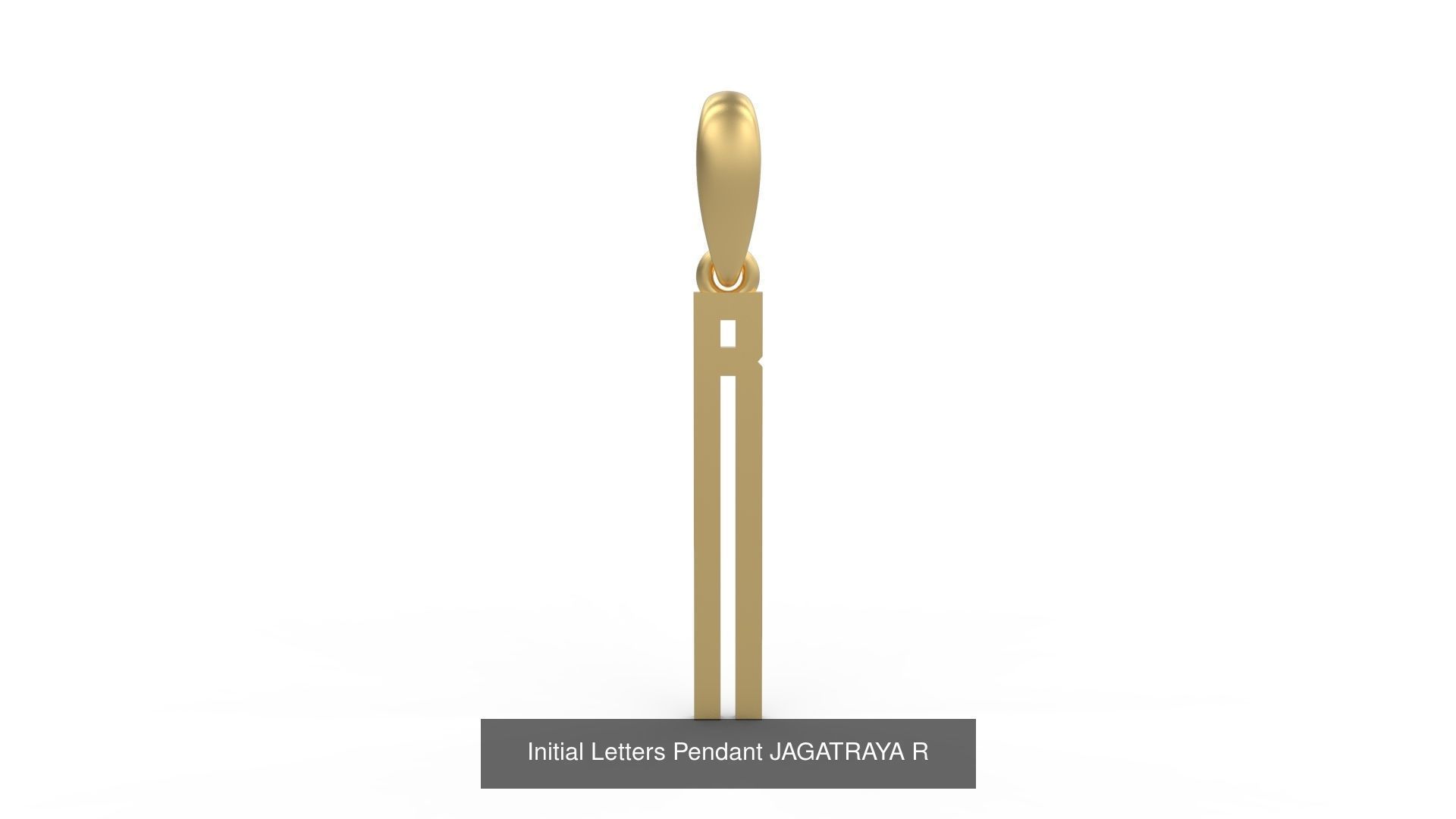 Initial Letters Pendant Alphabets JAGATRAYA 3D Model Collection_20