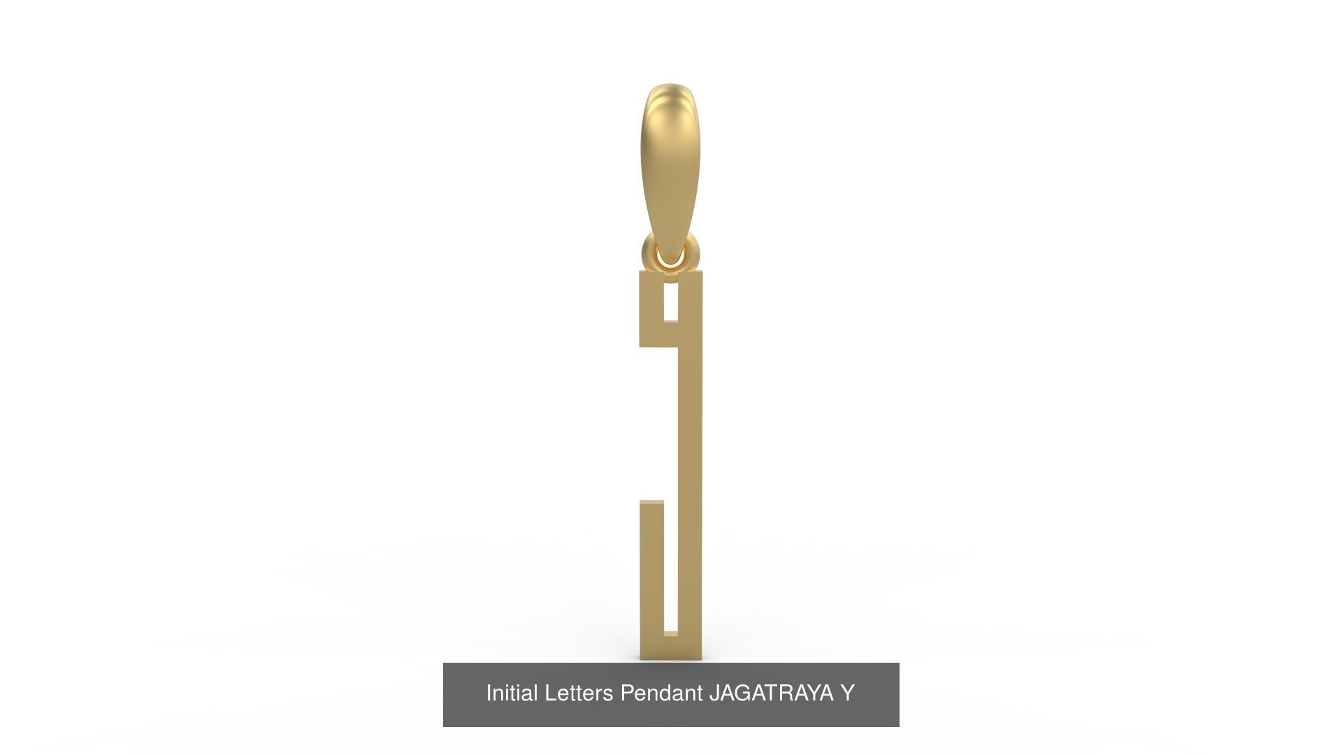 Initial Letters Pendant Alphabets JAGATRAYA 3D Model Collection_27