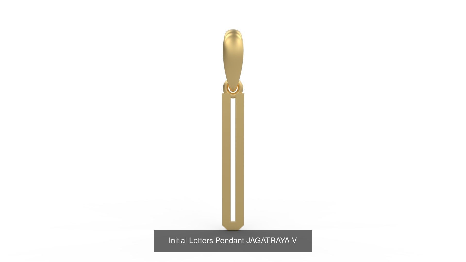 Initial Letters Pendant Alphabets JAGATRAYA 3D Model Collection_24