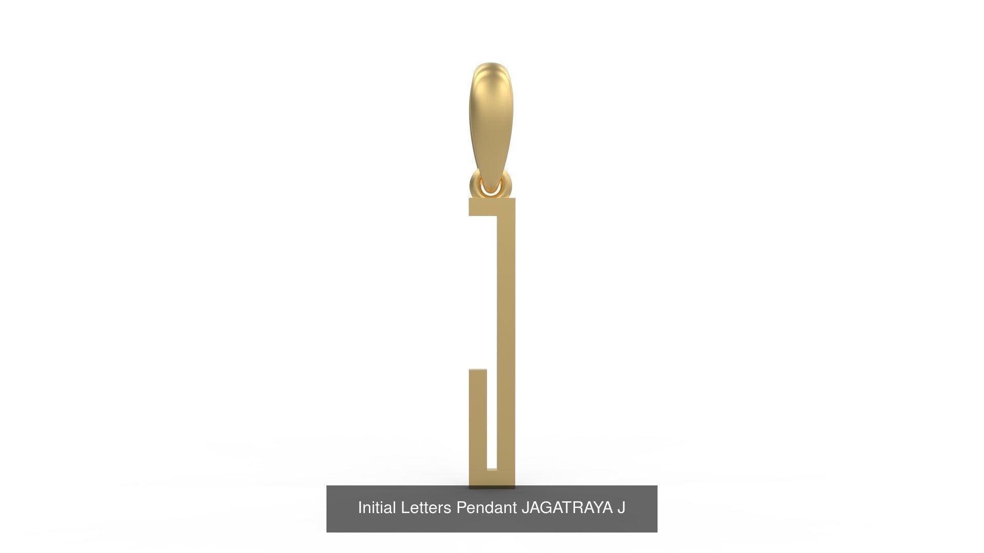 Initial Letters Pendant Alphabets JAGATRAYA 3D Model Collection_12