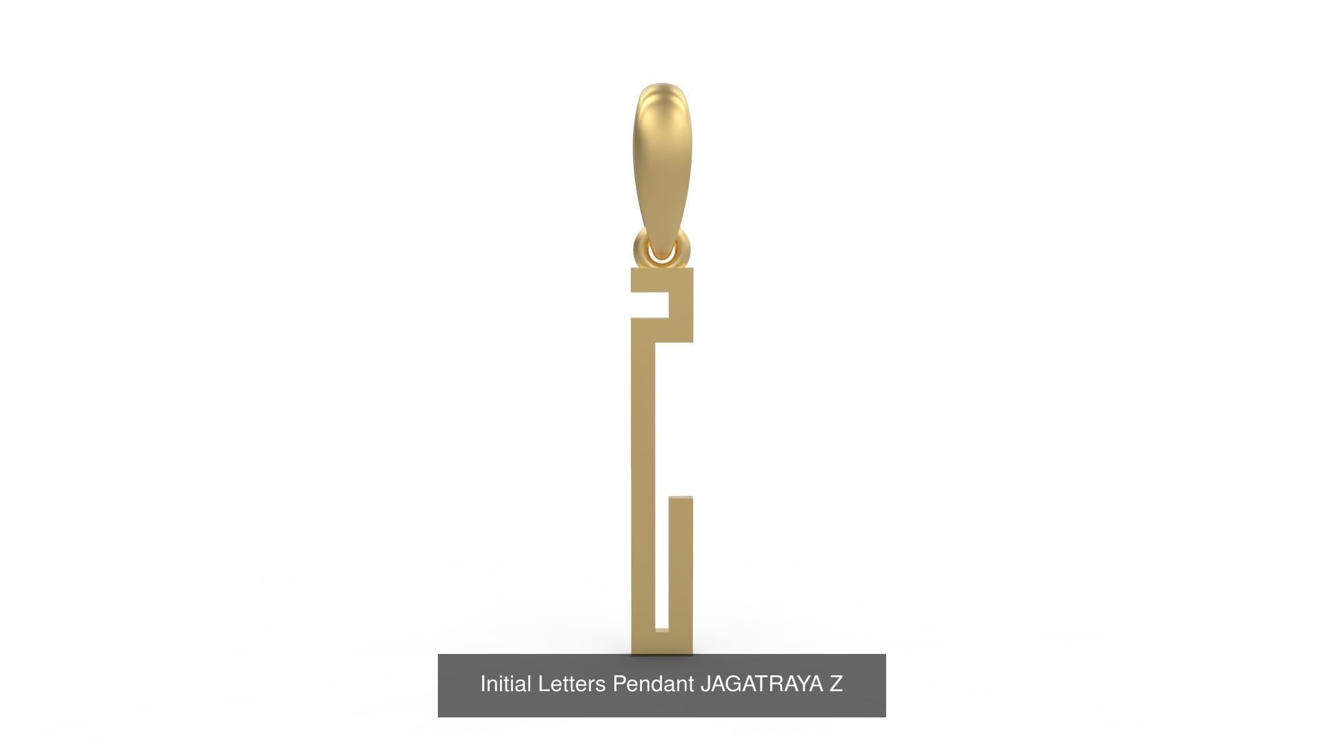 Initial Letters Pendant Alphabets JAGATRAYA 3D Model Collection_28