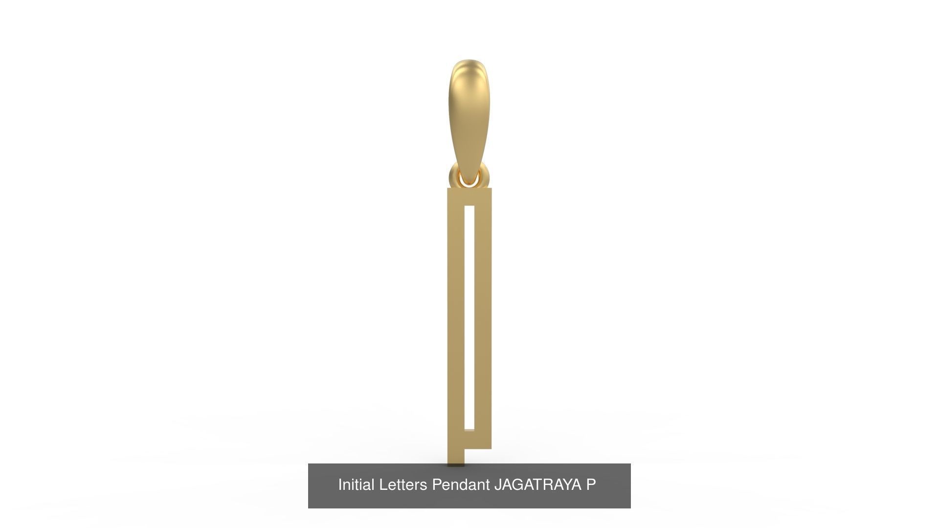 Initial Letters Pendant Alphabets JAGATRAYA 3D Model Collection_18