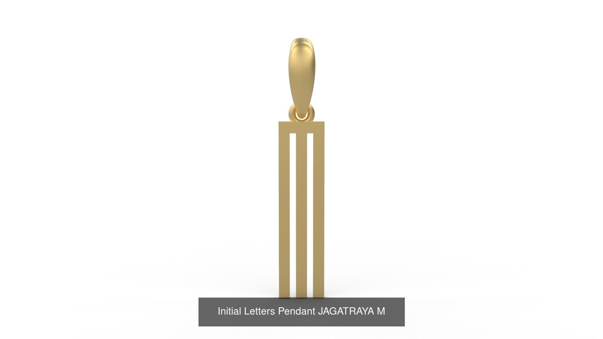 Initial Letters Pendant Alphabets JAGATRAYA 3D Model Collection_15