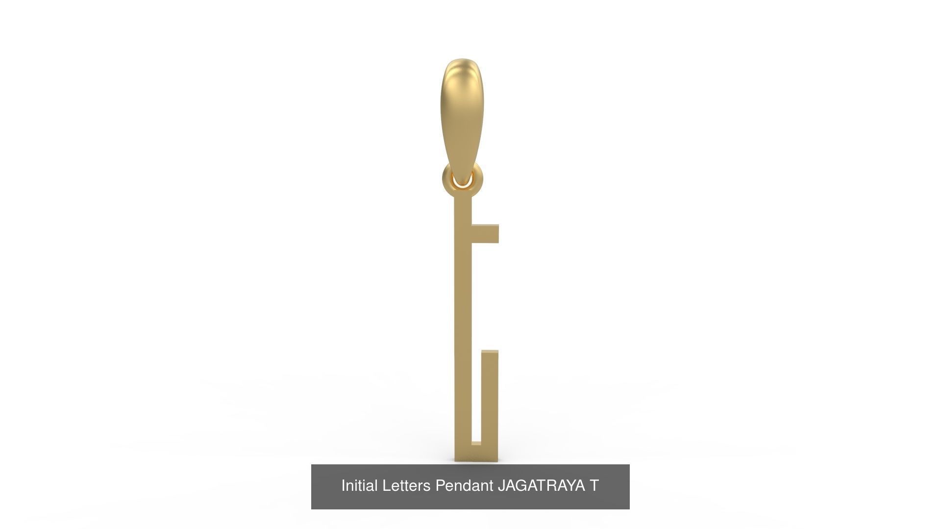 Initial Letters Pendant Alphabets JAGATRAYA 3D Model Collection_22
