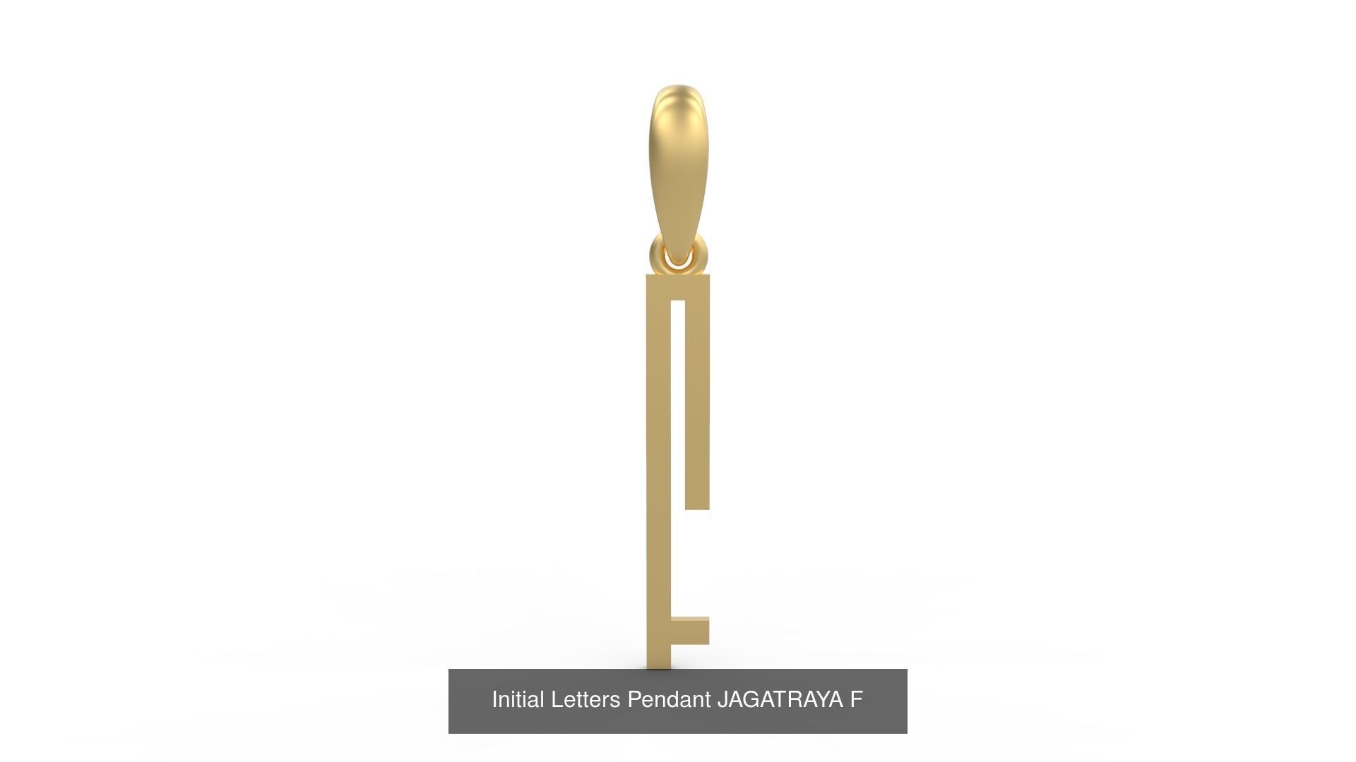 Initial Letters Pendant Alphabets JAGATRAYA 3D Model Collection_8