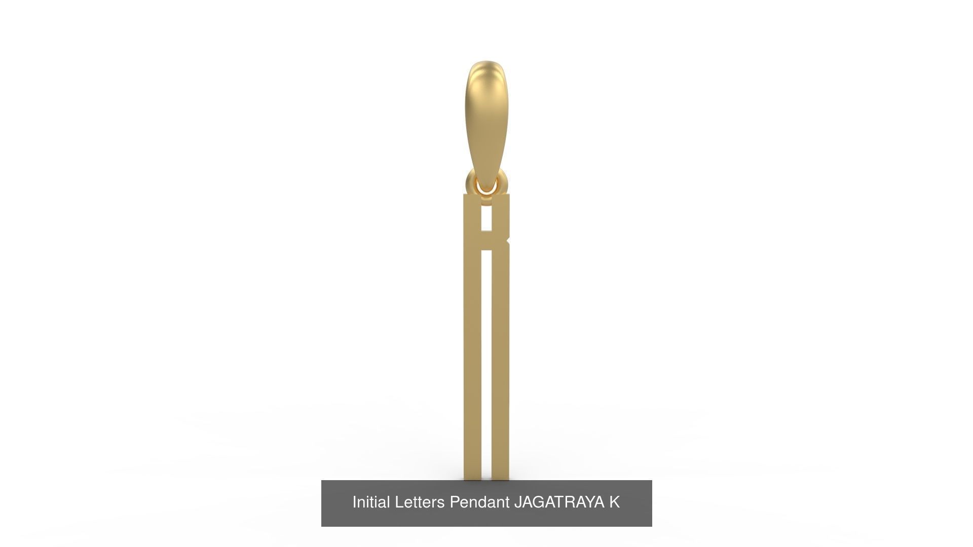 Initial Letters Pendant Alphabets JAGATRAYA 3D Model Collection_13