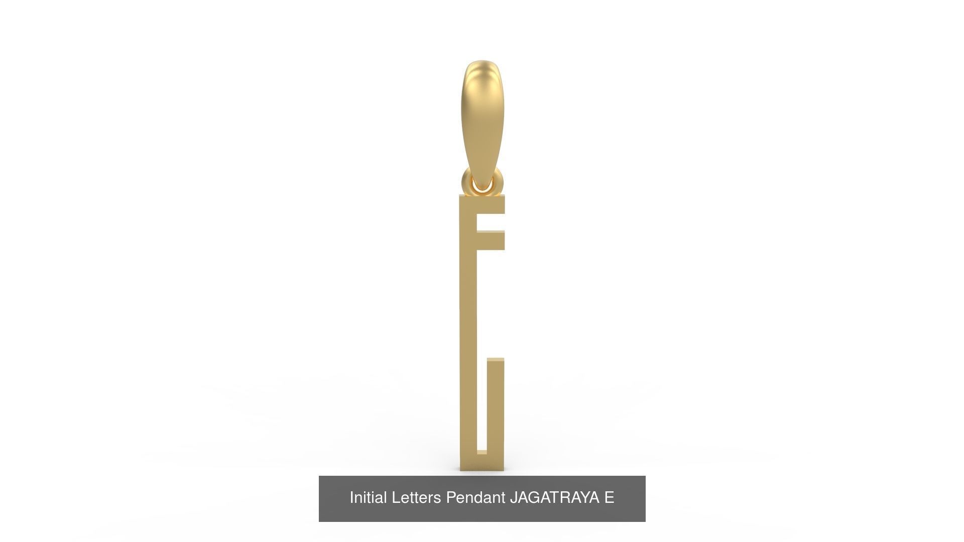 Initial Letters Pendant Alphabets JAGATRAYA 3D Model Collection_7