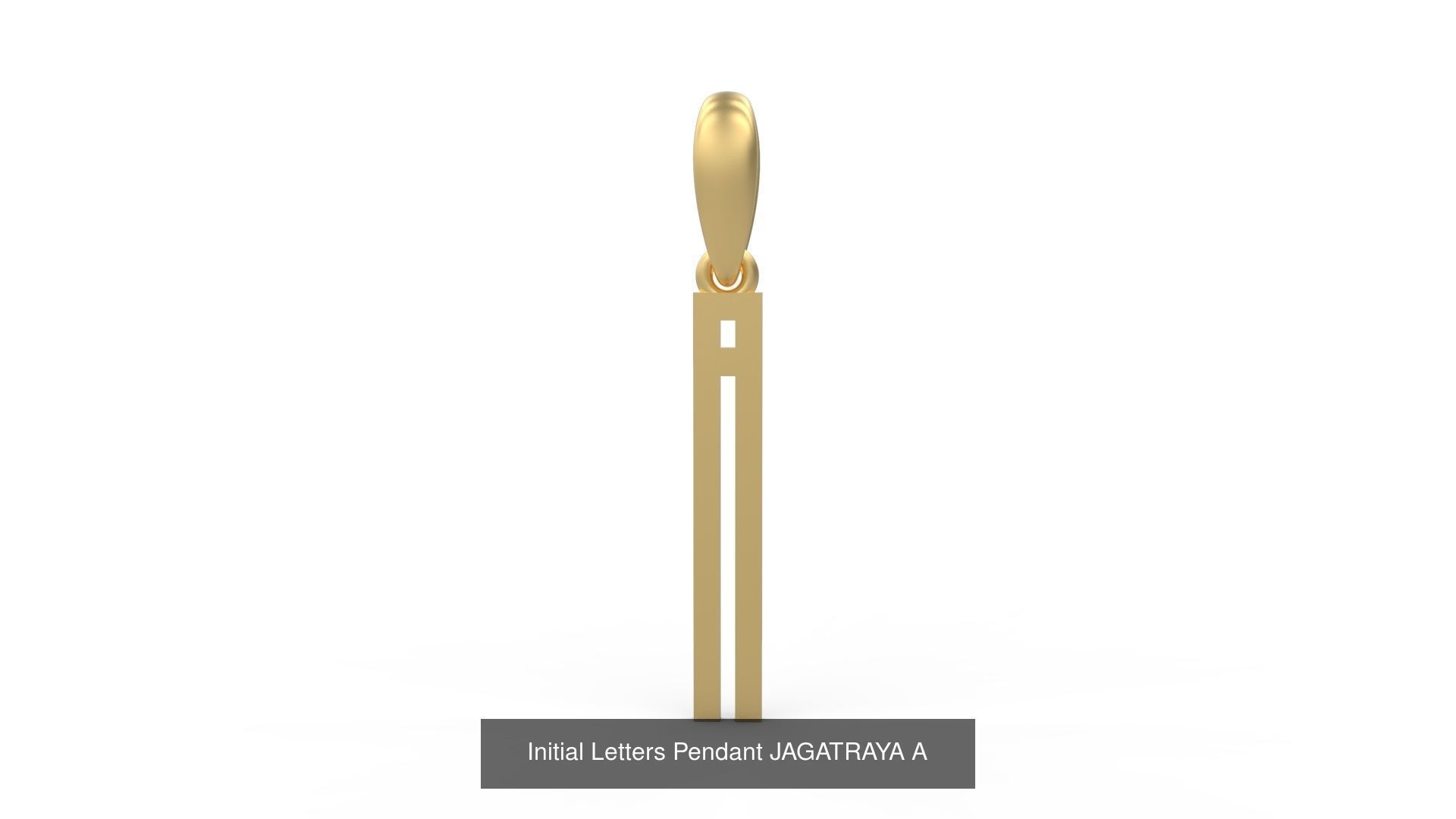 Initial Letters Pendant Alphabets JAGATRAYA 3D Model Collection_3