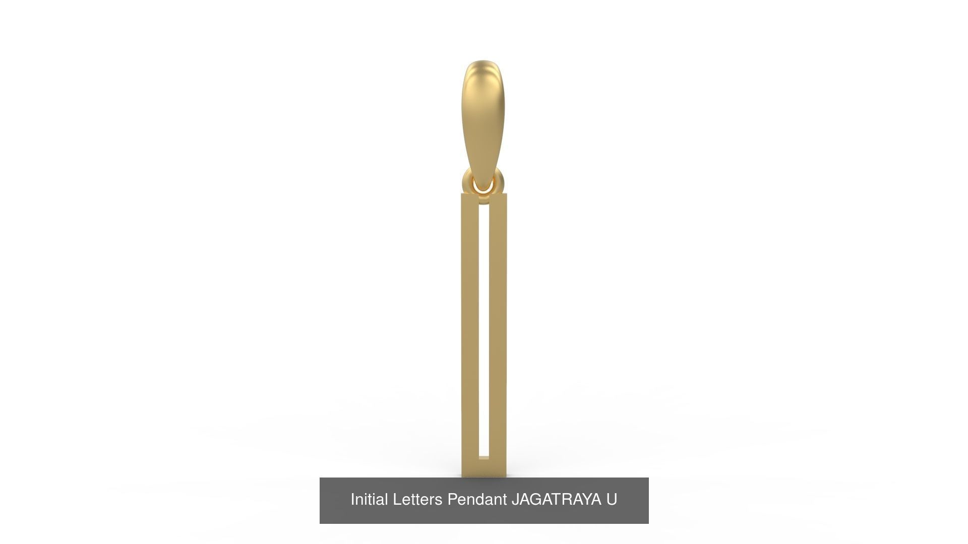 Initial Letters Pendant Alphabets JAGATRAYA 3D Model Collection_23