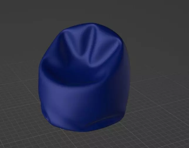 Bag chair Free 3D model_0
