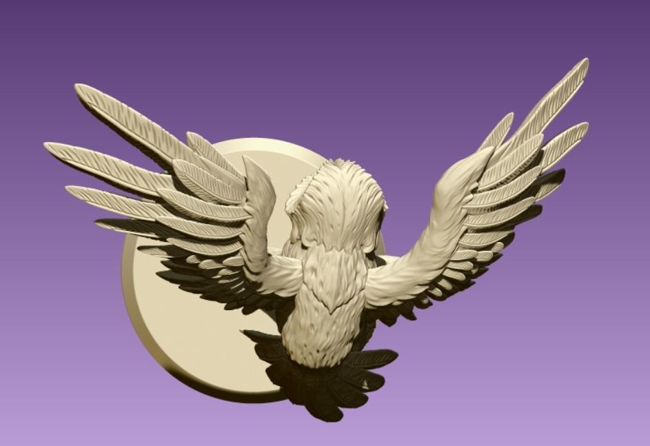 Barn Owl 3D print model_5