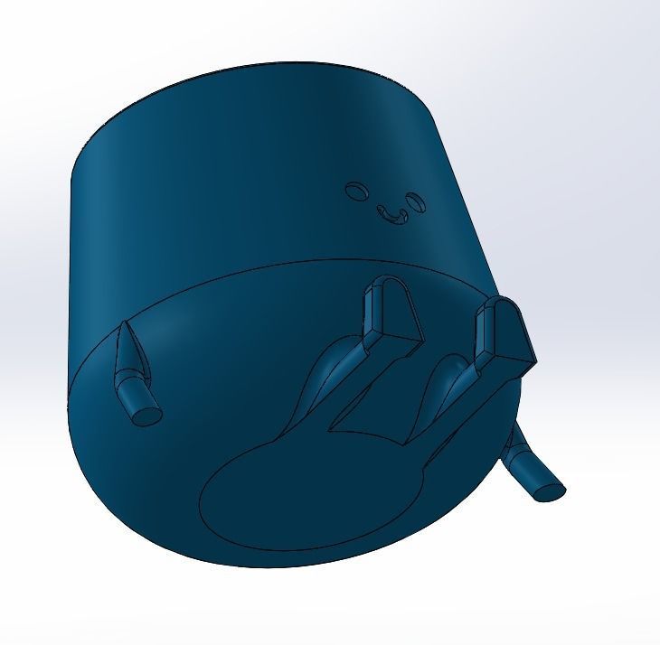 3D Printed Sitting Smiley Pot 3D print model_14