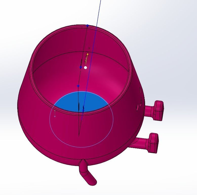 3D Printed Sitting Smiley Pot 3D print model_15