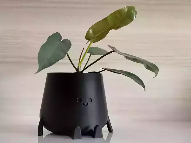 3D Printed Sitting Smiley Pot