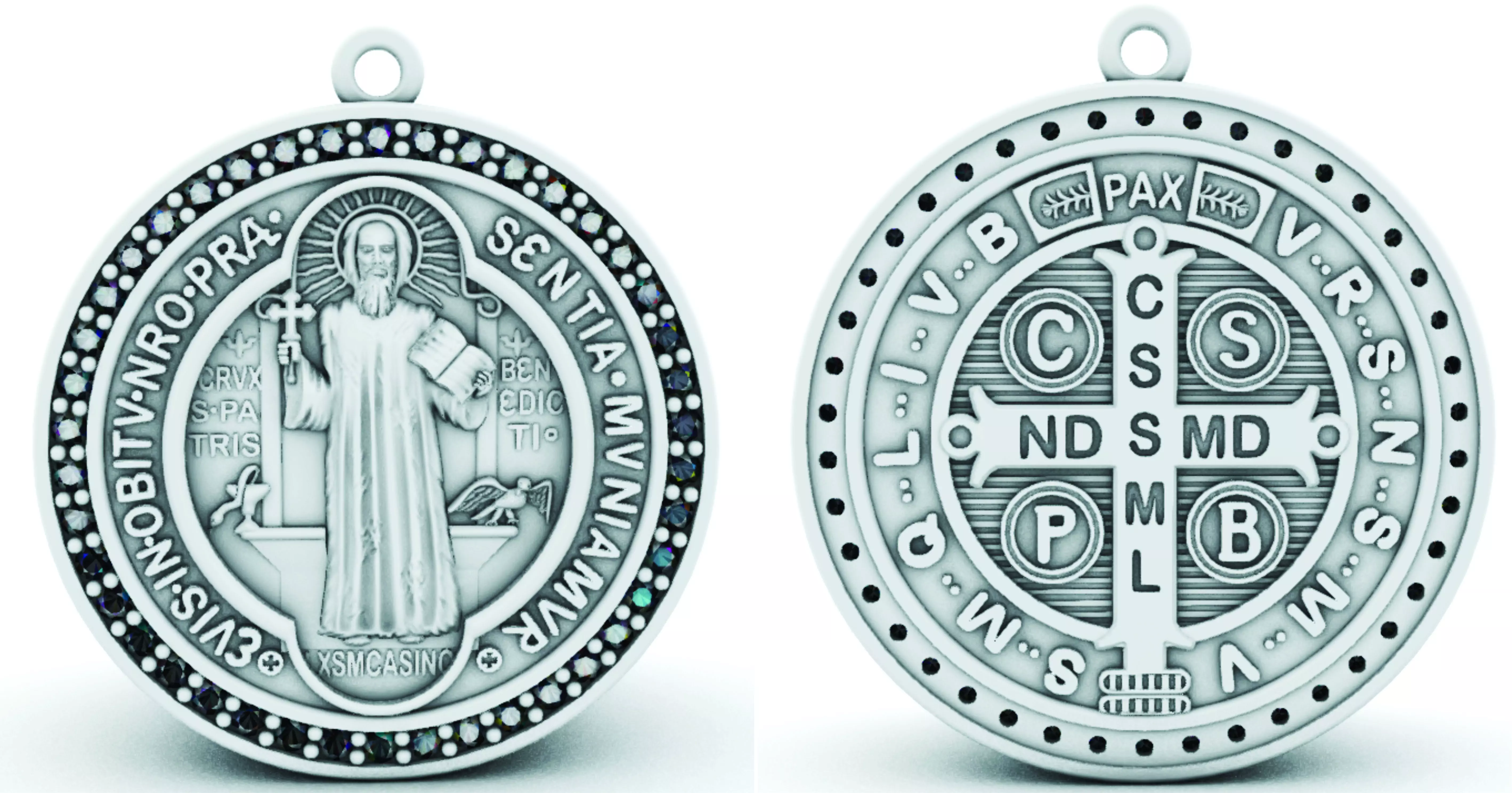 Sao Bento - Saint Benedict with brilhants 3D print model_0