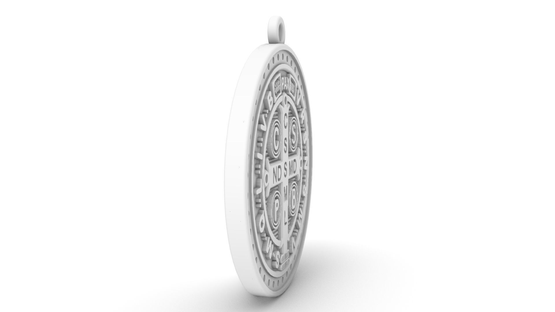 Sao Bento - Saint Benedict with brilhants 3D print model_10