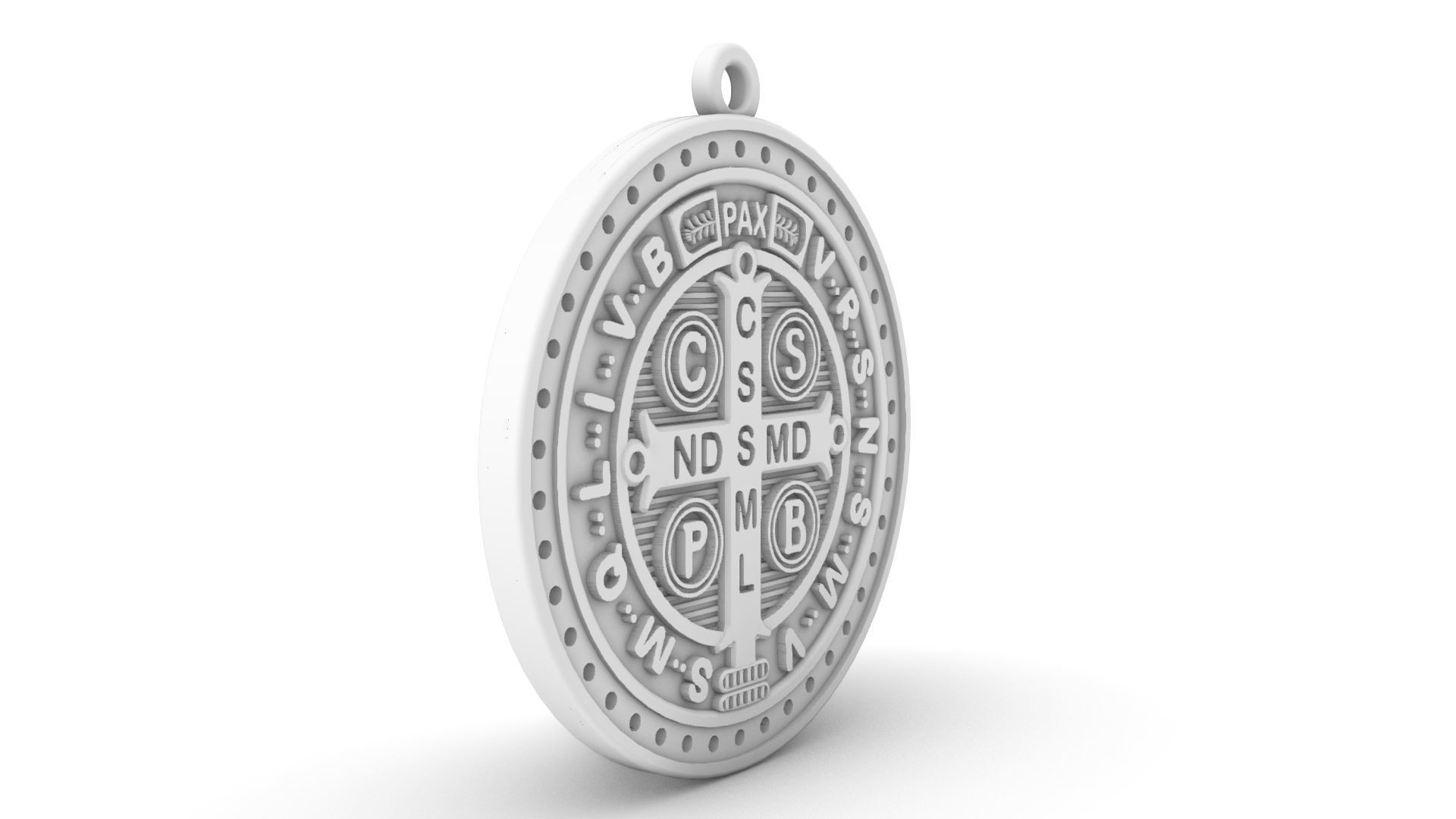 Sao Bento - Saint Benedict with brilhants 3D print model_9