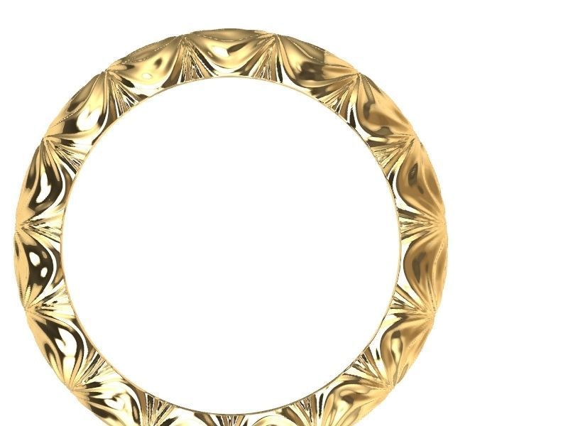 11 textured rings variety stl verified 3D print model_5