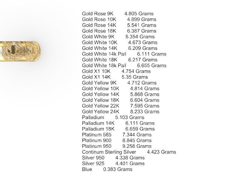 11 textured rings variety stl verified 3D print model_7