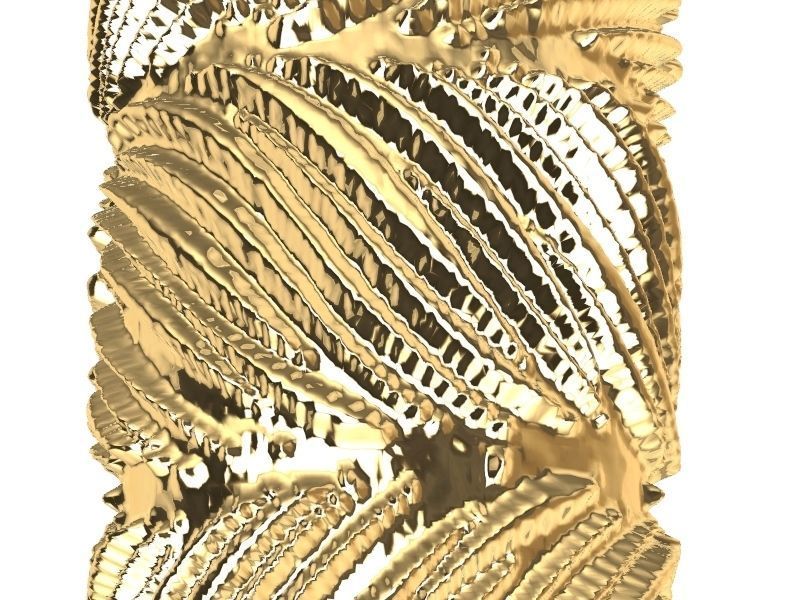 11 textured rings variety stl verified 3D print model_24