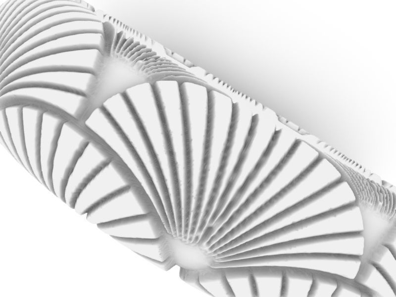 11 textured rings variety stl verified 3D print model_8