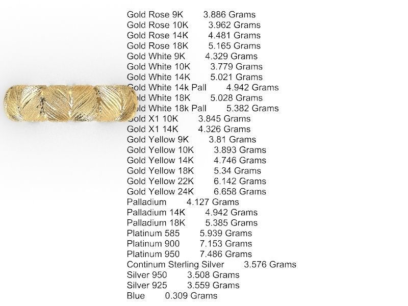 11 textured rings variety stl verified 3D print model_25