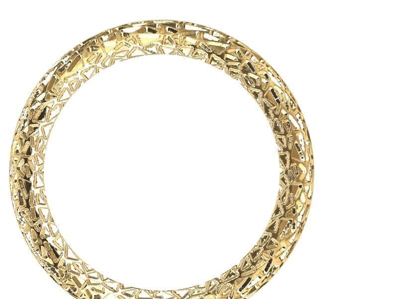 11 textured rings variety stl verified 3D print model_14