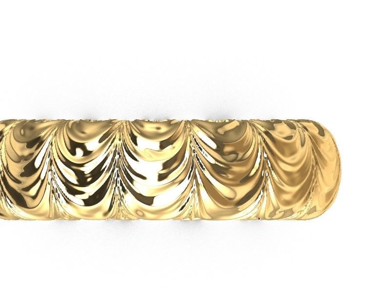 11 textured rings variety stl verified 3D print model_4