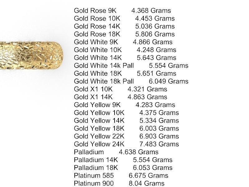 11 textured rings variety stl verified 3D print model_12