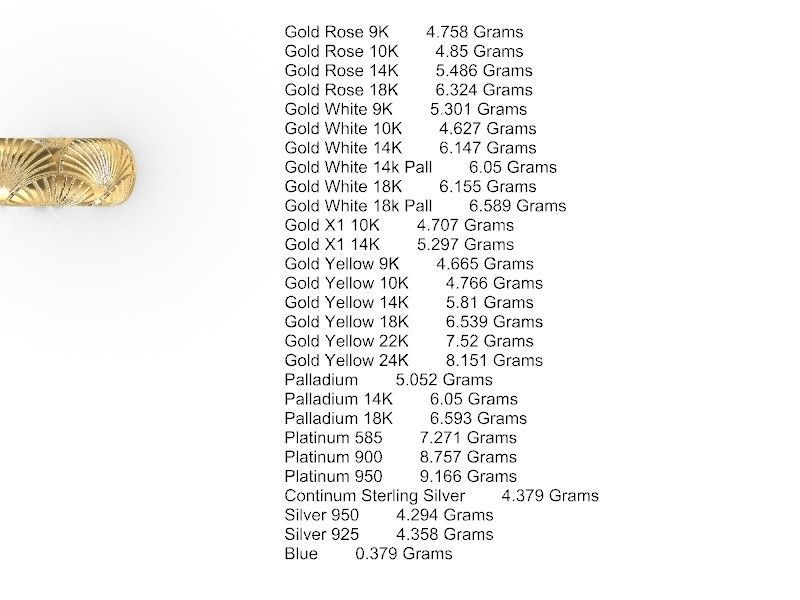 11 textured rings variety stl verified 3D print model_13