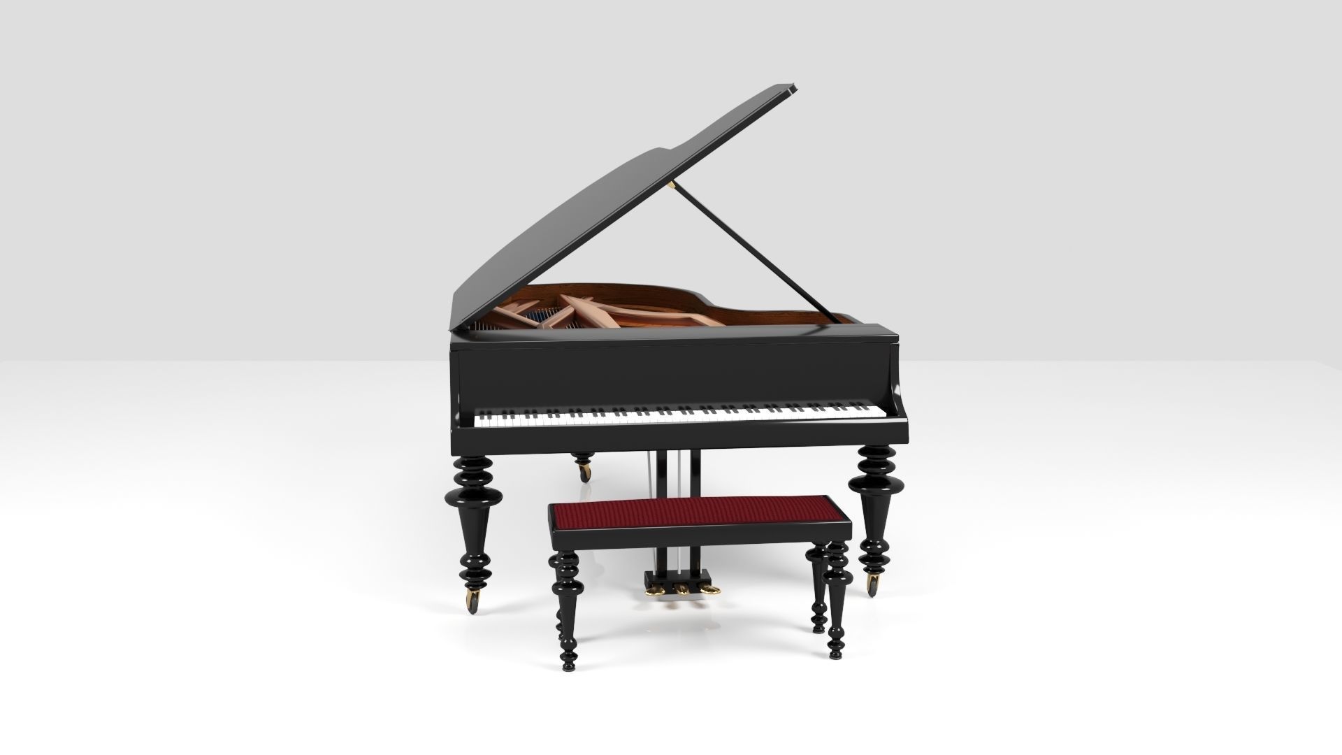 Grand Piano 3D model_3