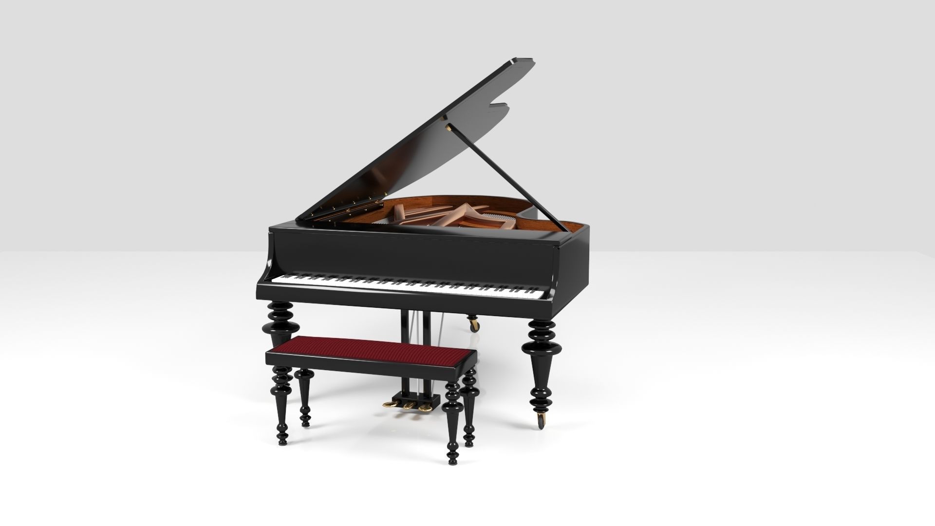 Grand Piano 3D model_16