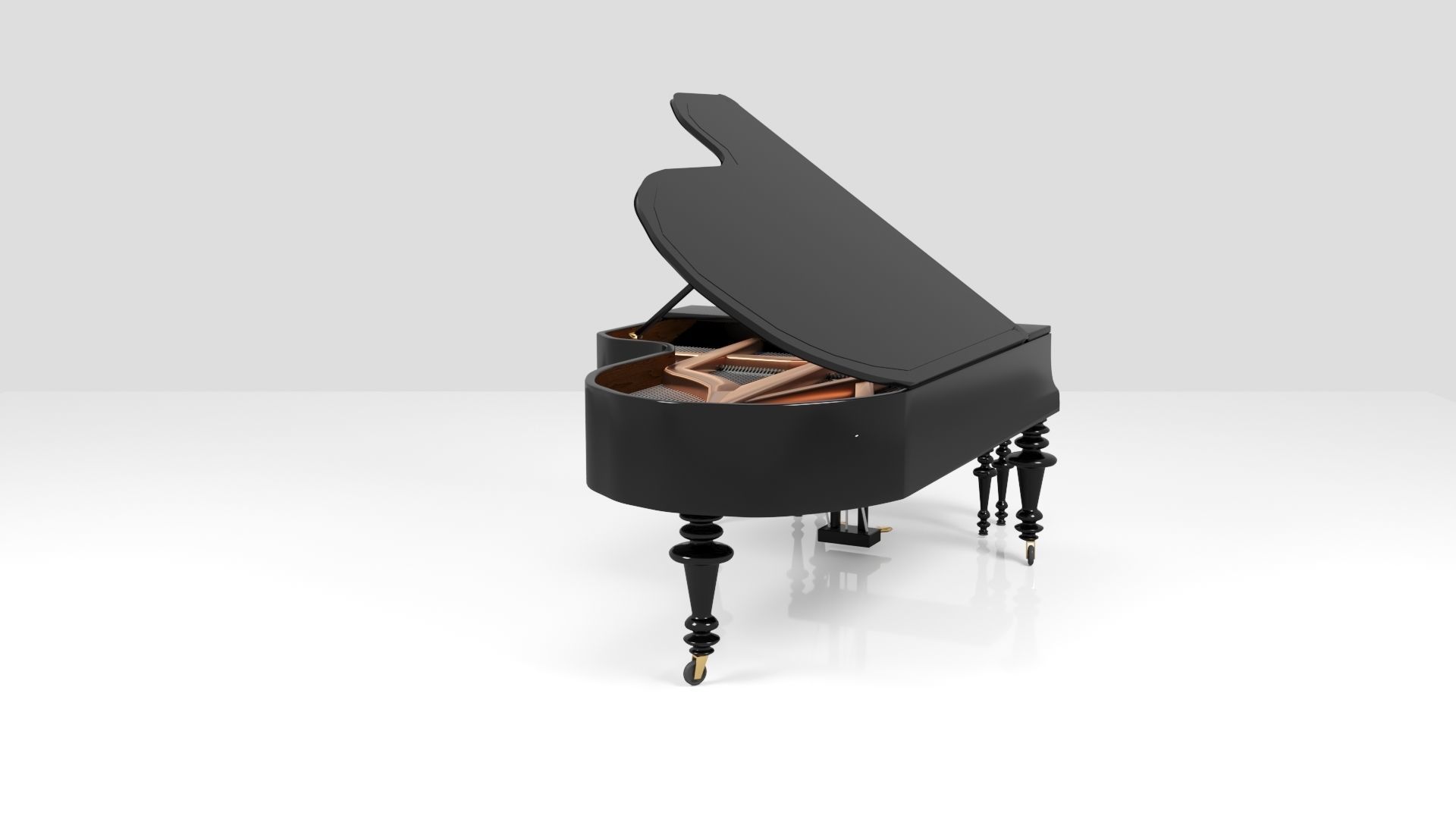 Grand Piano 3D model_8