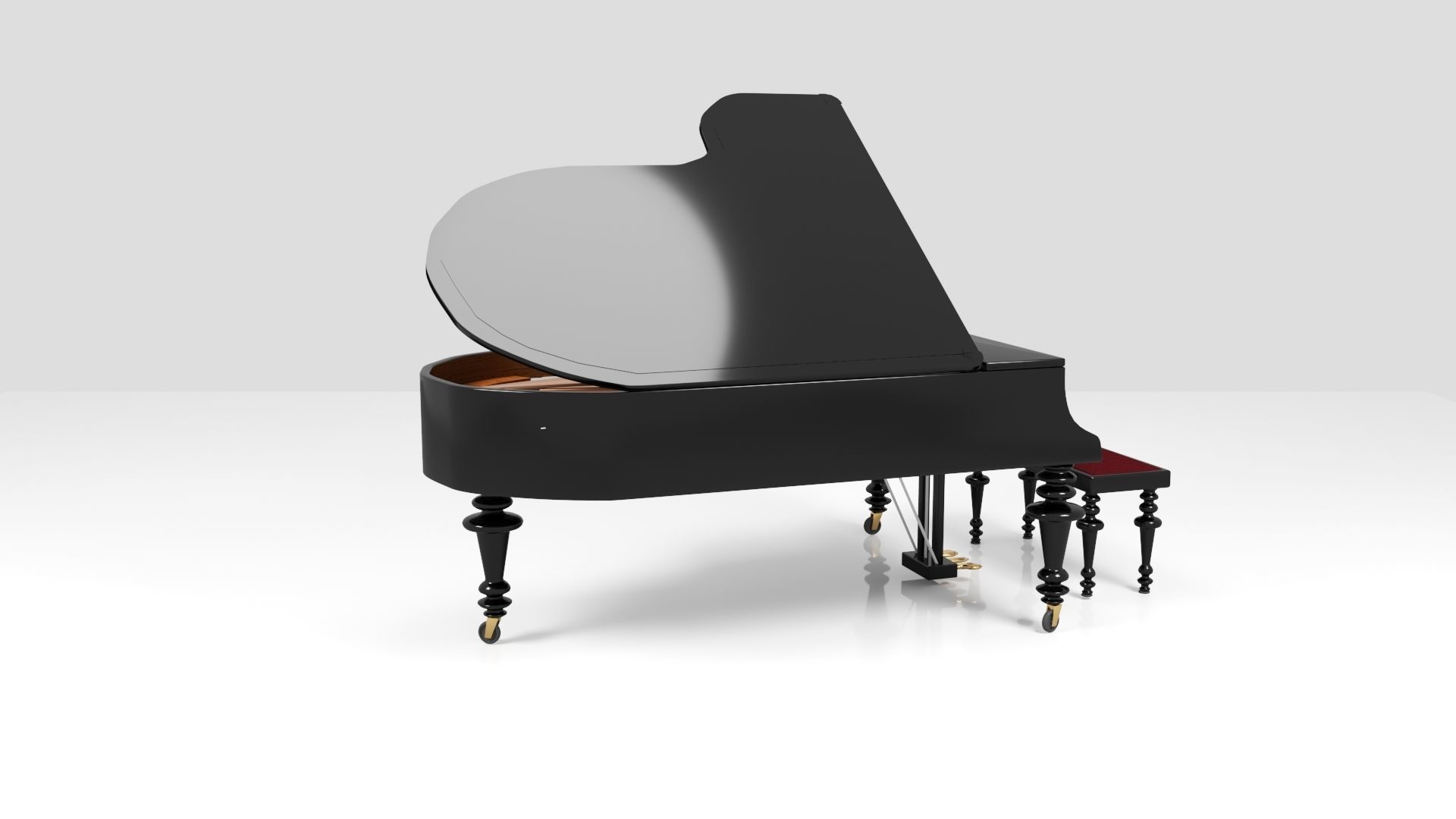 Grand Piano 3D model_9