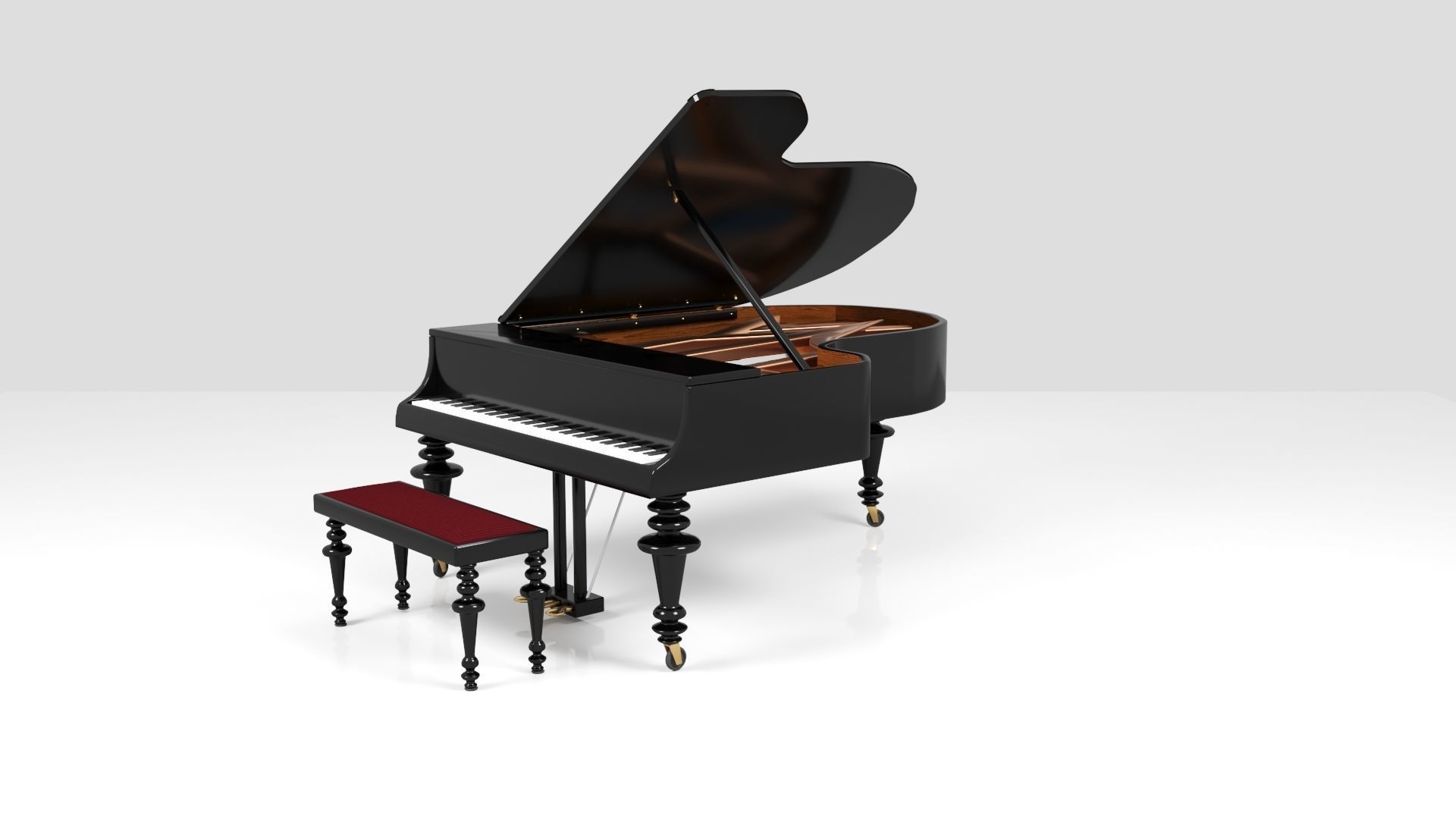 Grand Piano 3D model_14