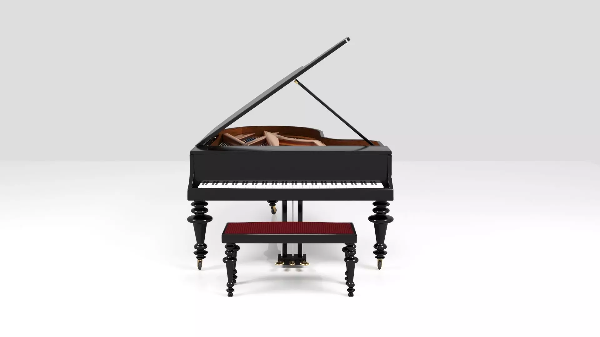 Grand Piano 3D model_0