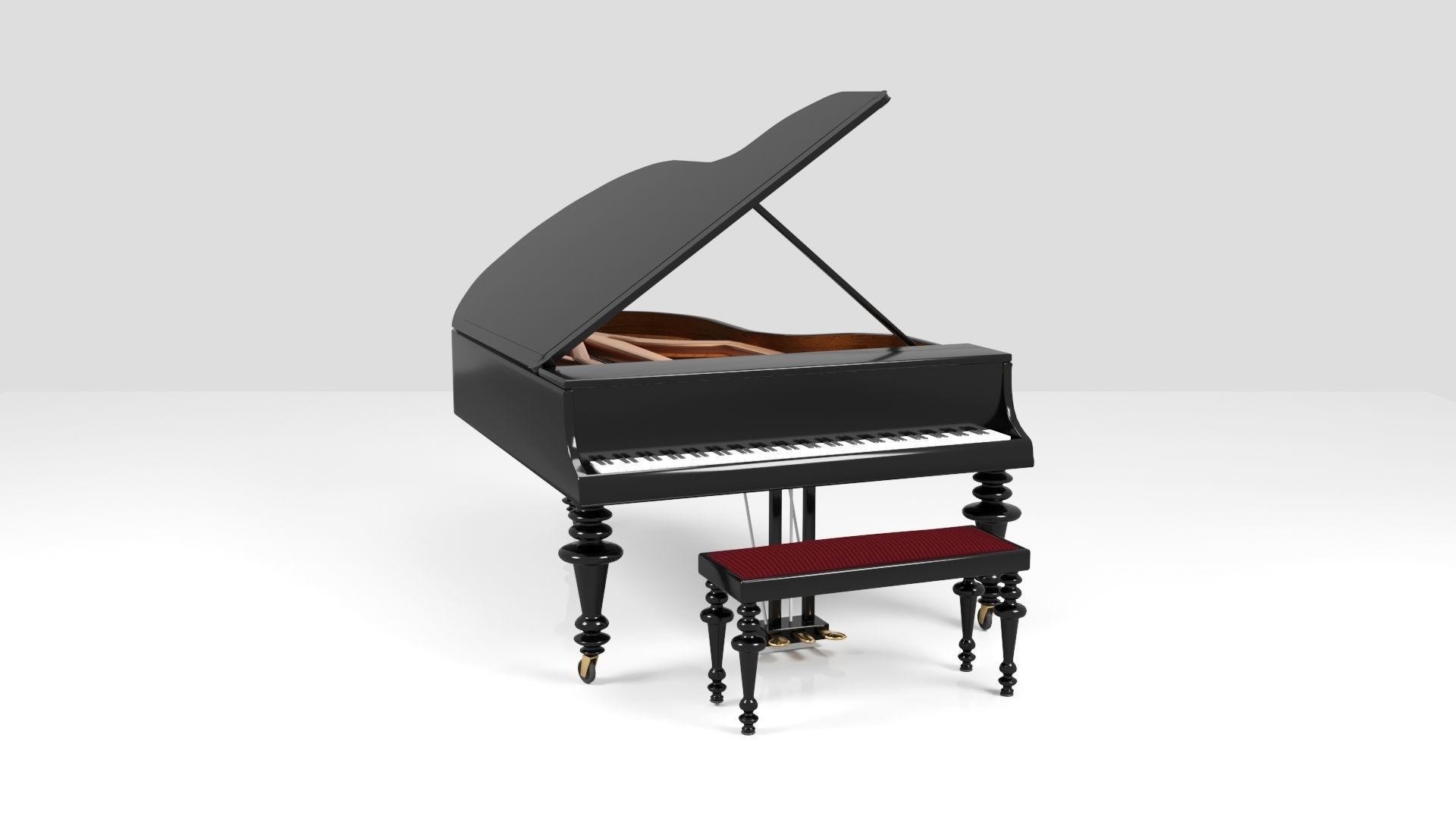 Grand Piano 3D model_4