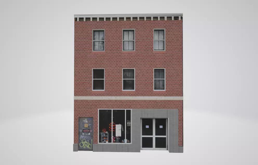 Building Facade 3D model | CGTrader