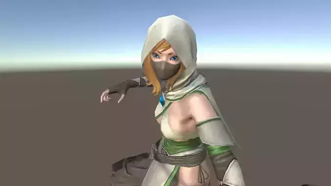 Hunter A woman with bow and arrow