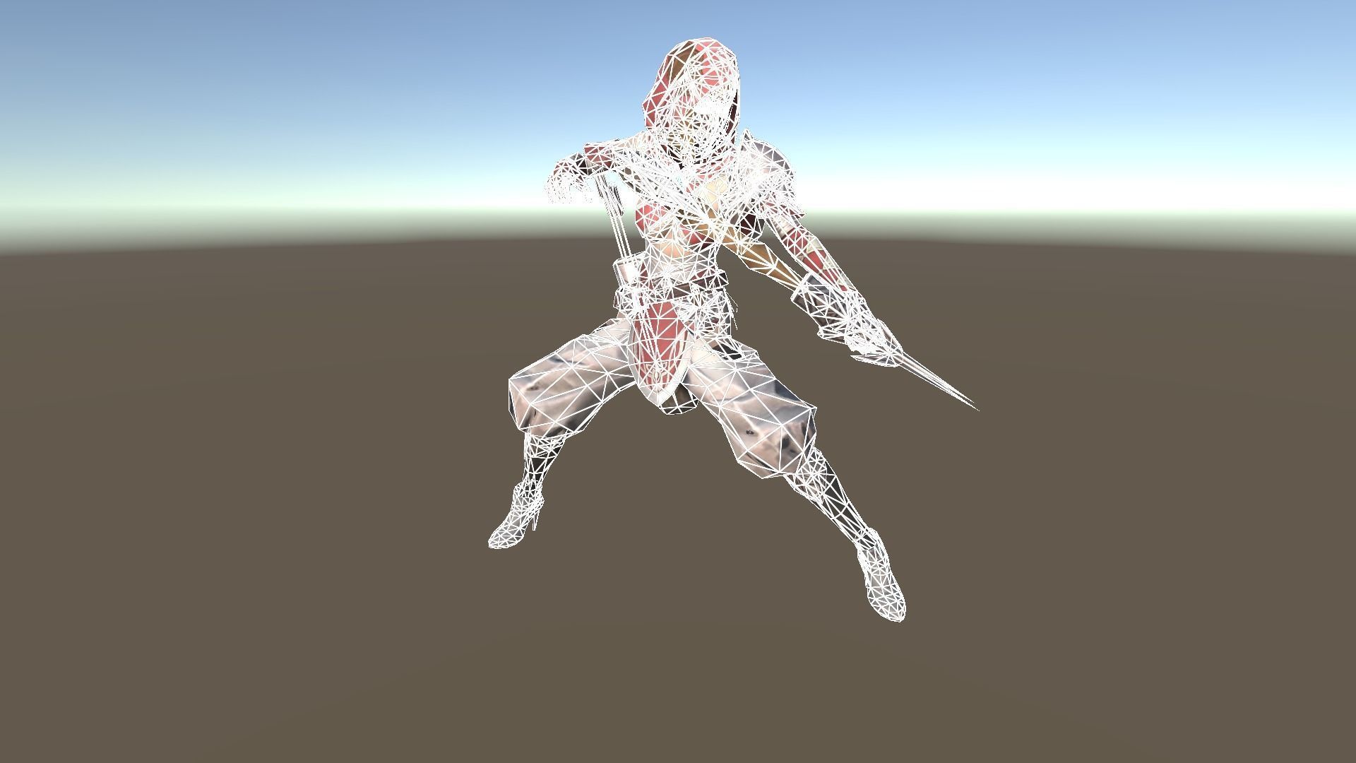 Hunter B character Low-poly 3D model_18