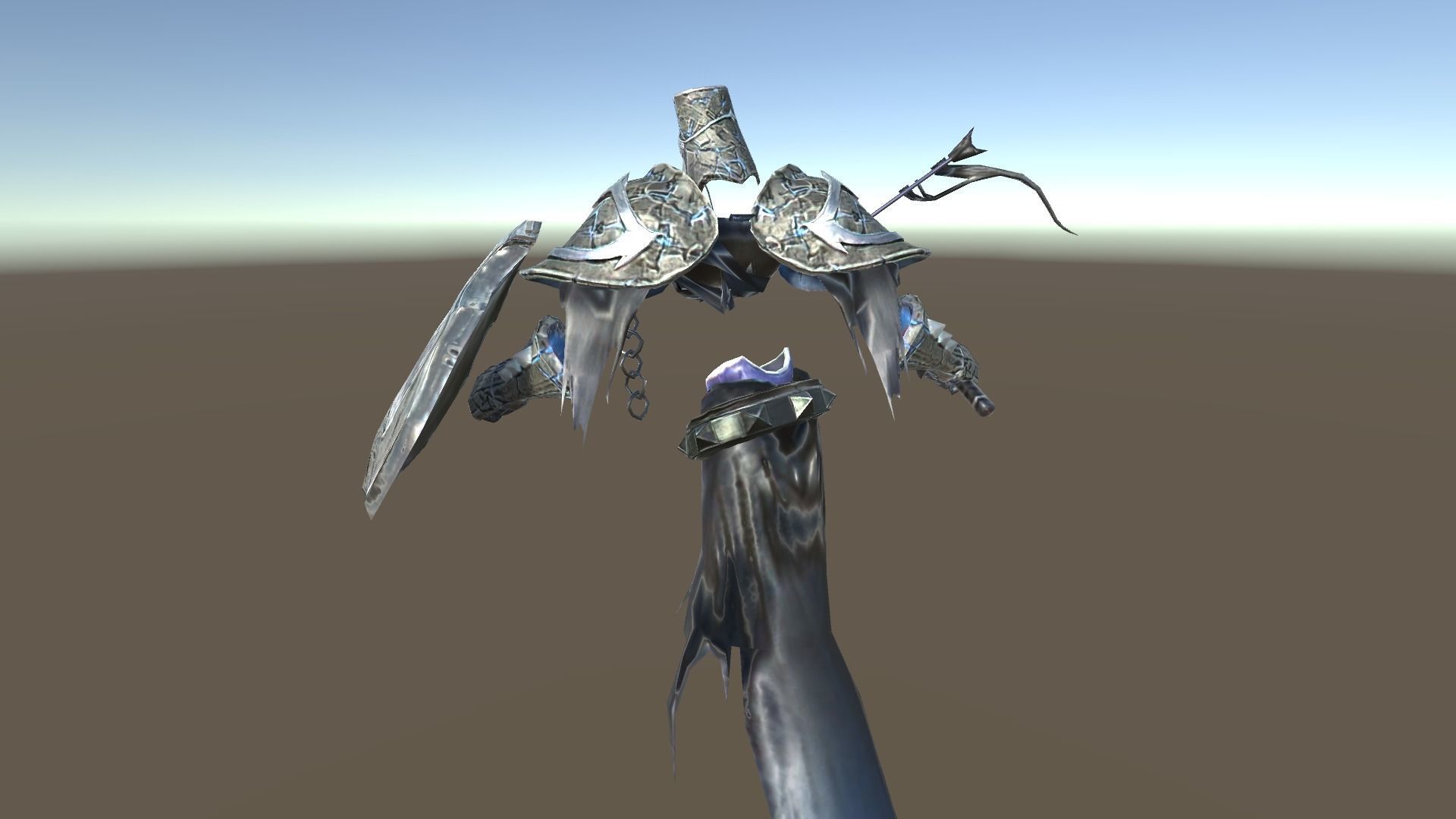 Cursed Knight Low-poly 3D model_4