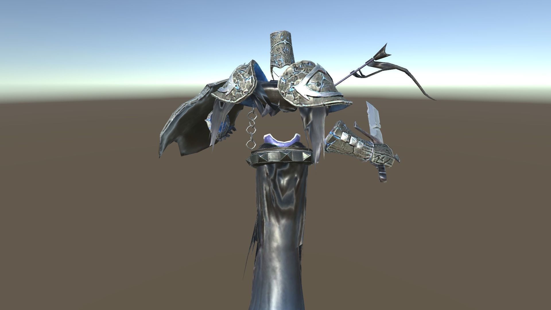 Cursed Knight Low-poly 3D model_5