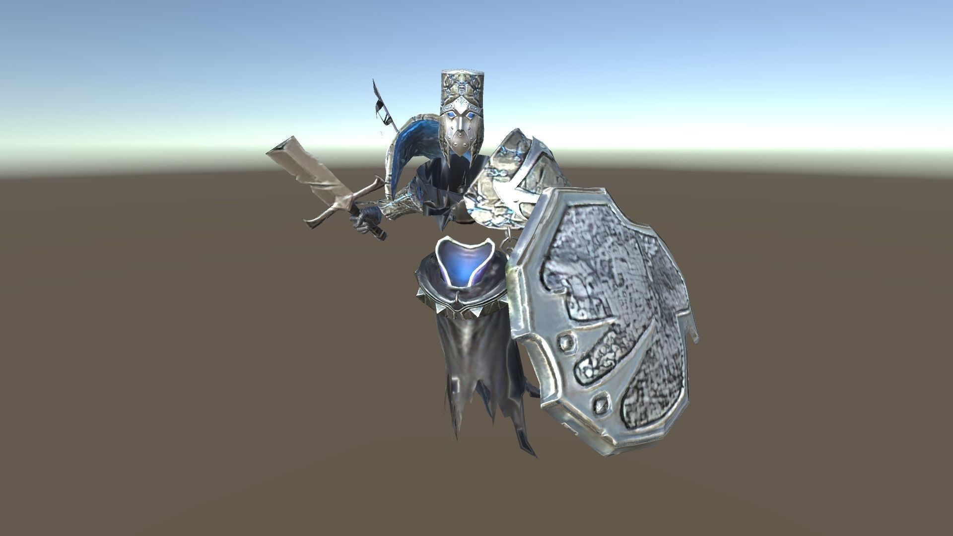 Cursed Knight Low-poly 3D model_1
